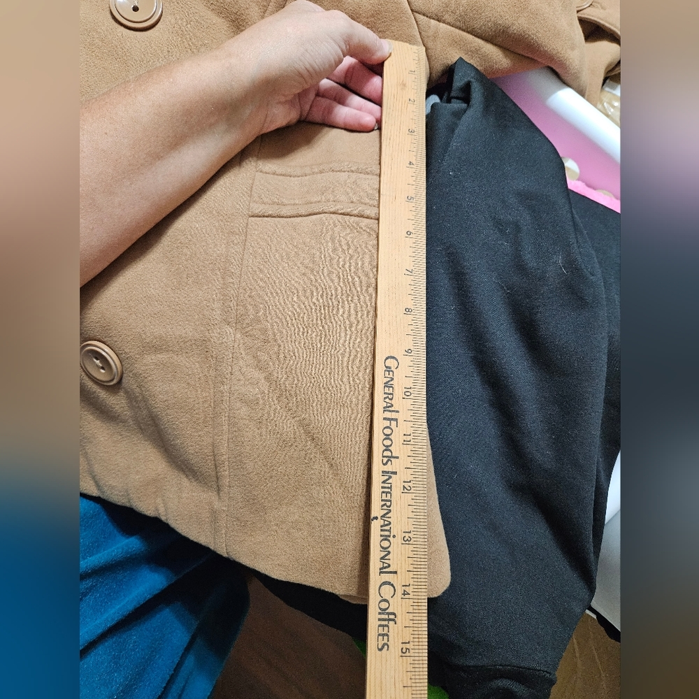 Iris Basic Camel Double Button Jacket - image 7